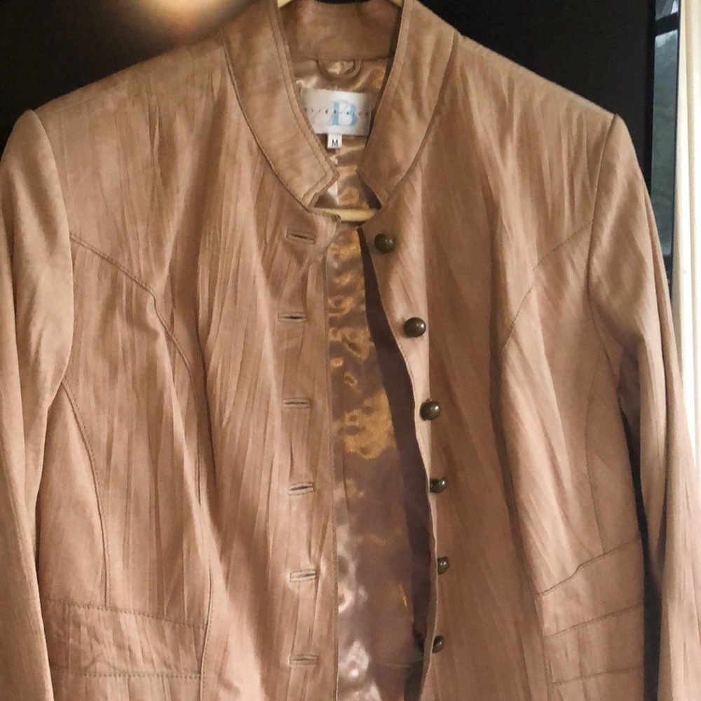 Alice Blue Leather Jacket